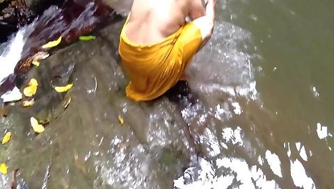 Outdoor Interracial Rough Sex In A Forest Between A Indian Milf Lady And Big Dick