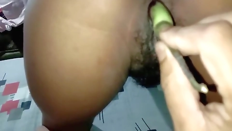 Girlfriend Fuck With Vegetable