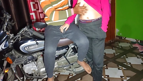 My Girlfriend Wanted To Ride The Bike, But I Made My Cock Ride.and Put His Cock In Her Mouth