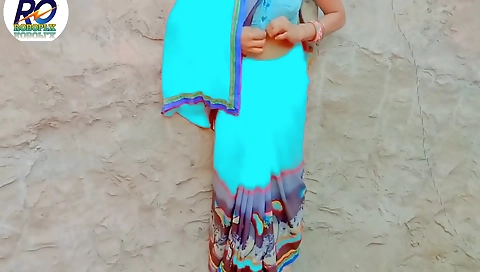 Devar Bhabhi - Village Ki Bhabhi Ne Saree Finger Karke Ke Man Ki Niyat Badal Dali Saree Removing Finger Show And Chudai