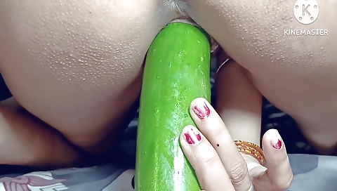 I Cant Get Any Where Big Black Cock So My Small Pussy Fucked By Big Cucumber In Hindi