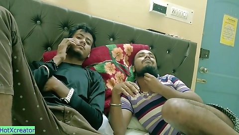 Desi Hot Girl Threesome Sex!! Hot Classmate Sex