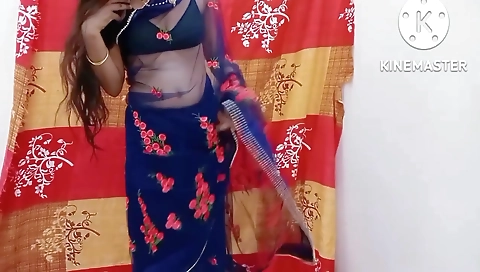 Hot Your Priya Ki Mast Chudayi In Blue Saree Hot Video