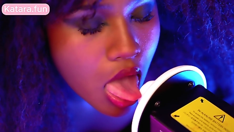 Cute Ebony Girl Asmr Liking