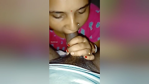 Today Exclusive- Desi Boudi Sucking Hubby Dick