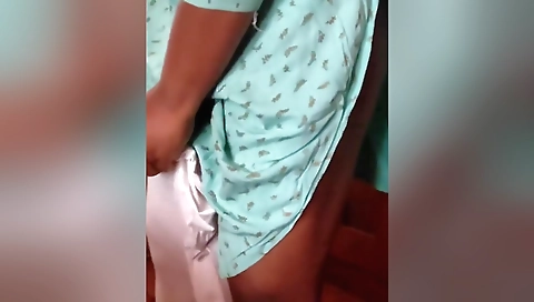 Mallu Girl Wearing Dress In Hostel Room
