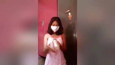 Indian Girl Tits Massage By Herself