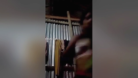 Today Exclusive -cute Village Girl Change Her Cloths