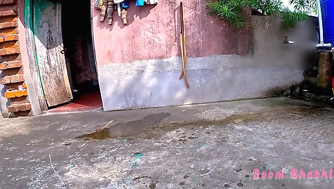 Indian Bhabhi Standing Pee