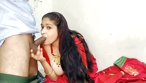 Indian Bhabhi Priya Fucked Her Husband With Hot Red Saree