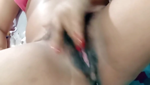 Girl Masturbating Alone At Home