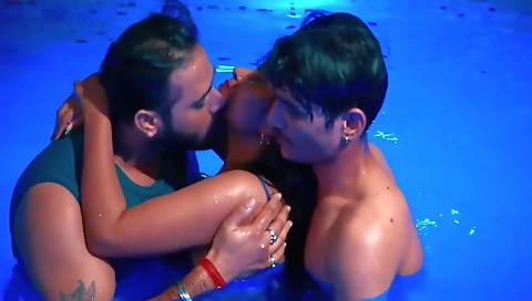 Gangbang Sex Is Full Entertainment In The Swimming Pool