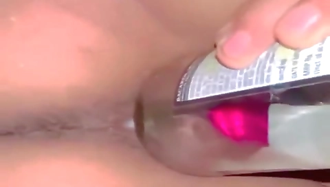Horny Gf Puts Wine Bottle Inside Her Tight Vegina... Gf Ne Chut Me Ghusai Beer Bottle
