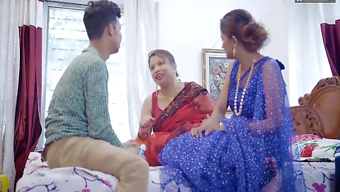 Desi Indian Husband Teaches You How To Satisfy Two Desi Wives At The Same Time ( Full Threesome Movie )