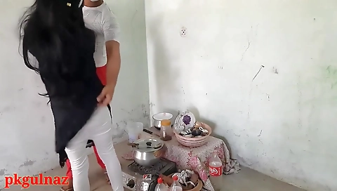Jija Sali Sex In Kitchen With Clear Hindi Audio