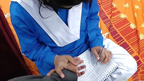 Desi Fucked By Her Own Stepfather While She Is Drawing Naughty Things Alone