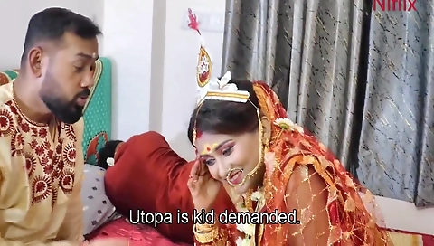 Newly Married Wife Fucked By Husband And Stepbrother In Law Together. A Hardcore Threesome