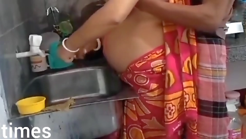 My Sexiest Bhabi In Kitchen Alone. I Cant Control My Self