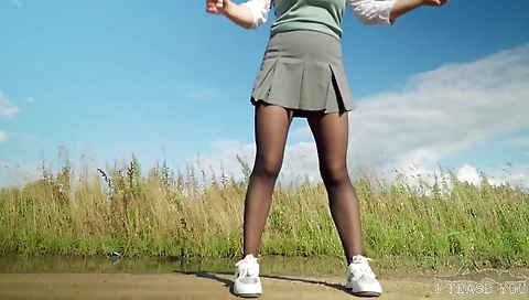 Thick Legs In Firestarter! Im Walking Around And