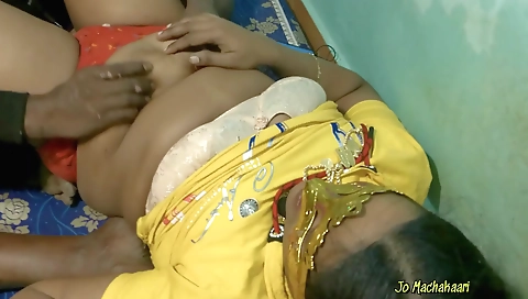Tamil Man Plays With Her Lovers Boobs