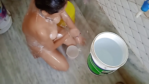 Hot Lady Enjoy Sex In Bath Room Hand Job Hot Pussy Nippal Boobs