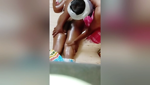 Indian Husband Wife Massage