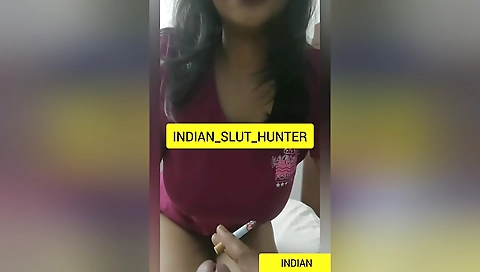 Hottest Indian Desi Mallu Teen 18+ Needs More Followers While She Strokes Hunters Big Black Cock