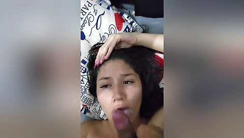 My Bitch Loves To Give His Milk Daily In Her Mouth