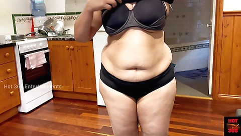 Hot Wife Seduces Husbands Friend While Changing Bra And Panty - Pressing Her Boob 4k 60fps